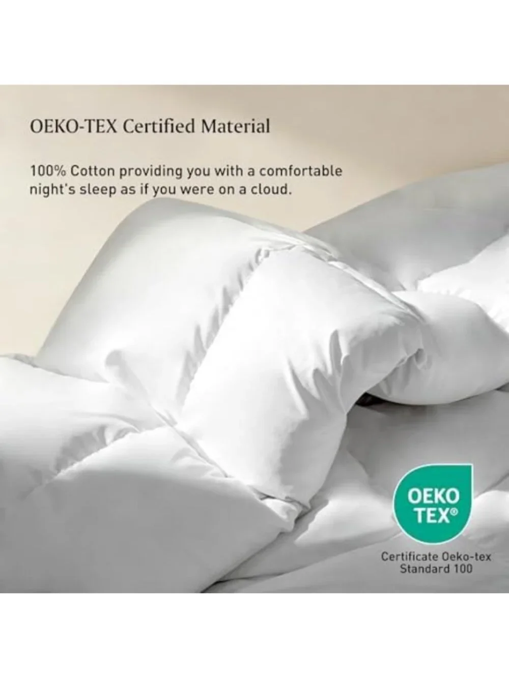 Luxurious Twin Size Goose Feather & Down Comforter | Soft, Cozy Bedding